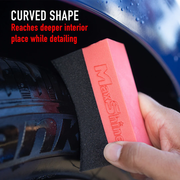 MaxShine - TIRE DRESSING APPLICATOR - CURVED - KIT 4 - Image 2