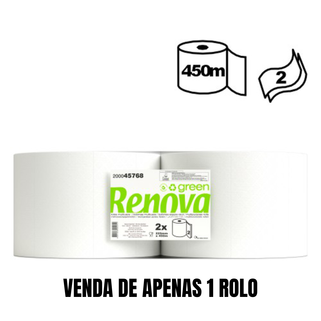 VENDA DE APENAS 1 ROLO RENOVA - ROLO MULTIUSO RENOVAGREEN - 1 ROLO - Image 1
