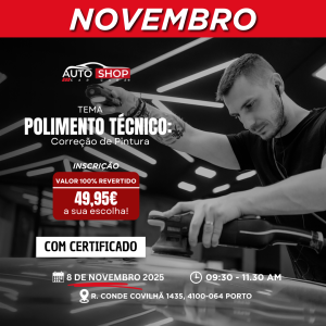 WORKSHOP - Polimento Automotivo: Do Corte ao Acabamento Perfeito - NOVEMBRO