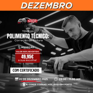 WORKSHOP - Polimento Automotivo: Do Corte ao Acabamento Perfeito - DEZEMBRO